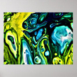 Abstracte kleurstudie 314, poster