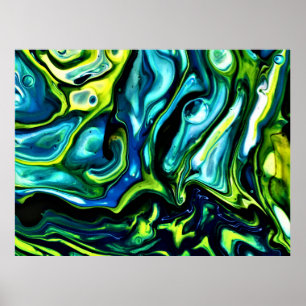 Abstracte kleurstudie 315, poster