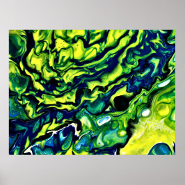 Abstracte kleurstudie 318, poster