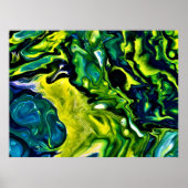 Abstracte kleurstudie 319, poster (Voorkant)