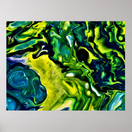 Abstracte kleurstudie 319, poster