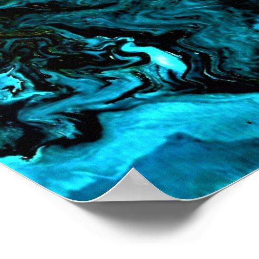 Abstracte kleurstudie 31; poster (Hoek)