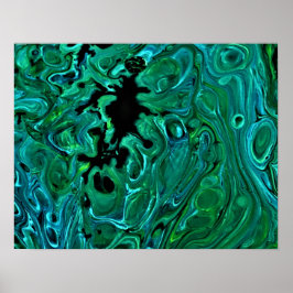 Abstracte kleurstudie 321, poster