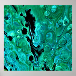 Abstracte kleurstudie 322, poster