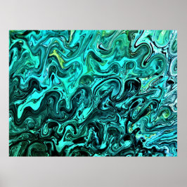 Abstracte kleurstudie 329, poster