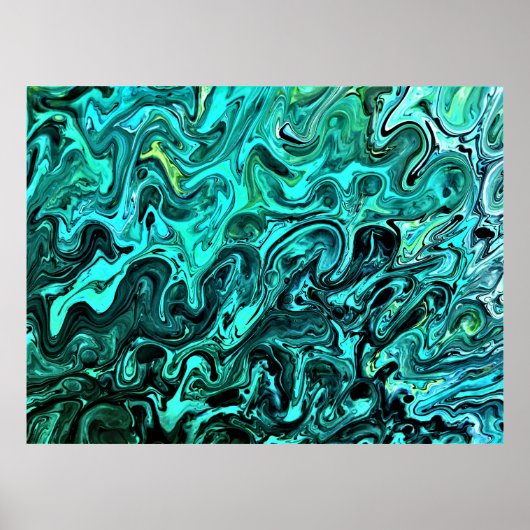 Abstracte kleurstudie 329, poster (Voorkant)