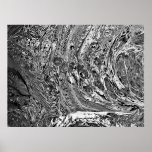 Abstracte kleurstudie 32 / Noir, Poster