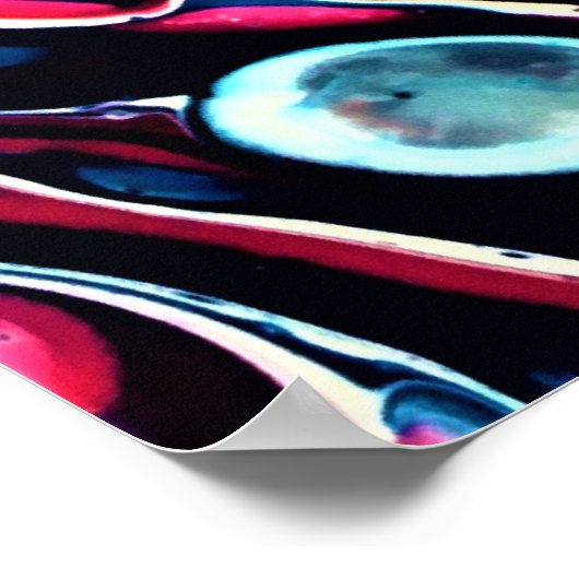 Abstracte kleurstudie 335, poster (Hoek)