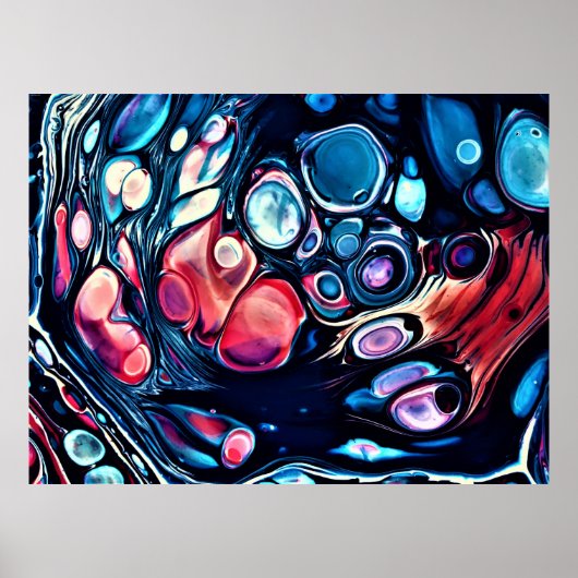 Abstracte kleurstudie 335, poster (Voorkant)