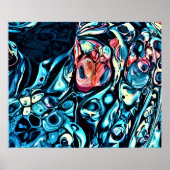 Abstracte kleurstudie 340, poster (Voorkant)