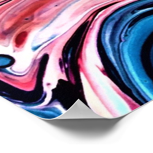 Abstracte kleurstudie 343, poster (Hoek)