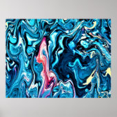 Abstracte kleurstudie 345, poster (Voorkant)