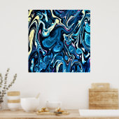 Abstracte kleurstudie 346, poster (Keuken)