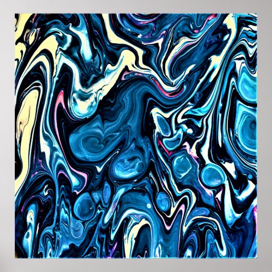 Abstracte kleurstudie 346, poster (Voorkant)