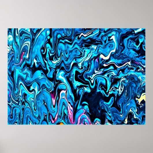 Abstracte kleurstudie 348, poster (Voorkant)