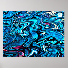 Abstracte kleurstudie 349, poster