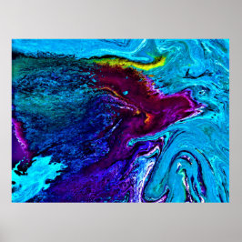 Abstracte kleurstudie 34, poster