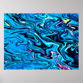 Abstracte kleurstudie 353, poster