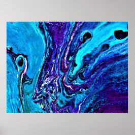 Abstracte kleurstudie 35, poster