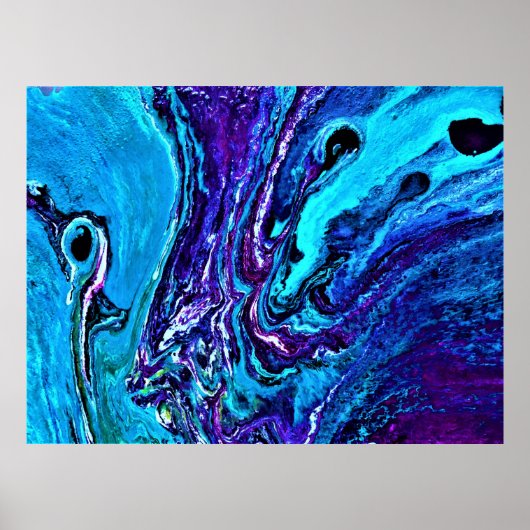 Abstracte kleurstudie 35, poster (Voorkant)