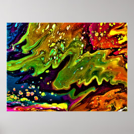 Abstracte kleurstudie 3, poster