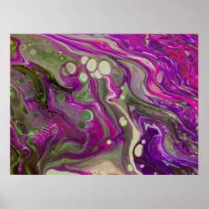 Abstracte kleurstudie 402; poster