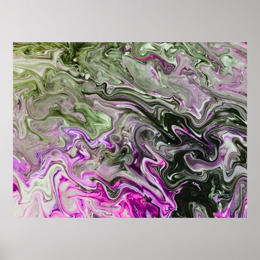 Abstracte kleurstudie 419, poster (Voorkant)