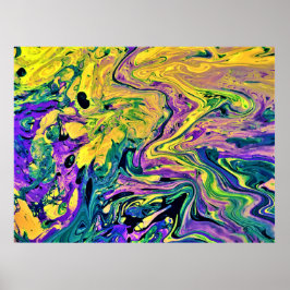 Abstracte kleurstudie 41, poster