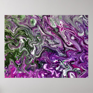 Abstracte kleurstudie 427, poster