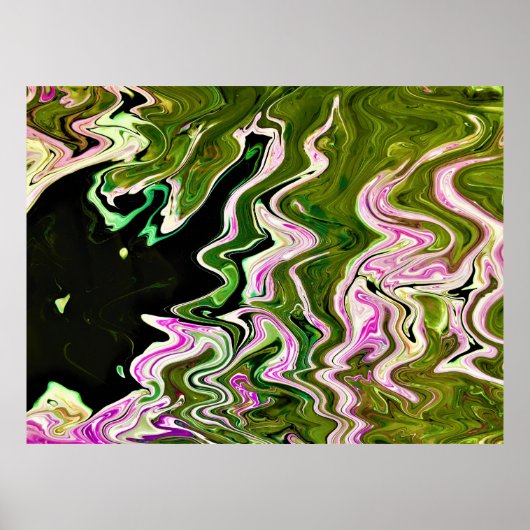 Abstracte kleurstudie 451; poster (Voorkant)