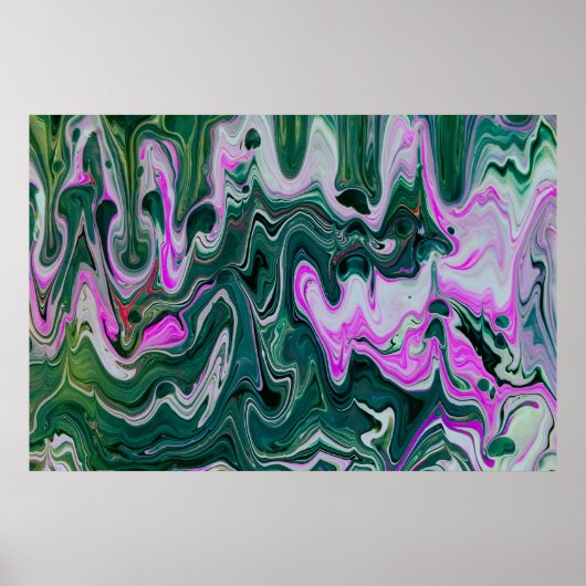 Abstracte kleurstudie 458, poster (Voorkant)