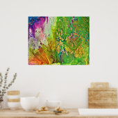 Abstracte kleurstudie 4, poster (Keuken)