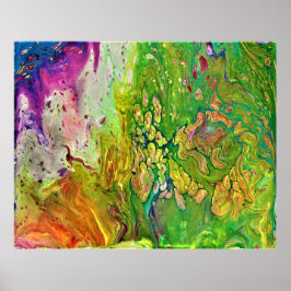 Abstracte kleurstudie 4, poster