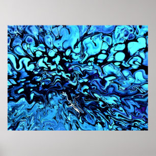 Abstracte kleurstudie 74; poster