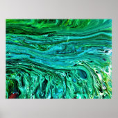 Abstracte kleurstudie 96, poster (Voorkant)