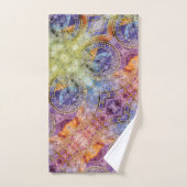 Abstracte kleurtijdastrologie bad handdoek (Handdoek)