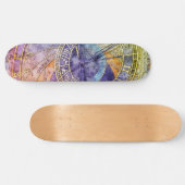 Abstracte kleurtijdastrologie skateboard (Horizontaal)