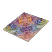 Abstracte kleurtijdastrologie tegeltje (Zijkant)