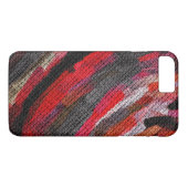 Abstracte kleurverfpenseel Rustic Burlap #8 Case-Mate iPhone Case (Achterkant (Horizontaal))