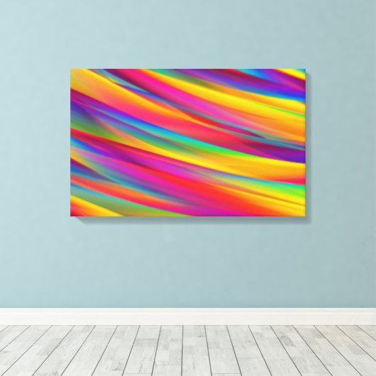 Abstracte kleurverloop canvas afdruk (Insitu (Houten vloer))