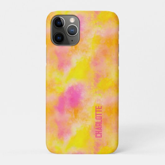 Abstracte Kleurverloop Lichtgevende Vreugde Naam t Case-Mate iPhone Case (Achterkant)