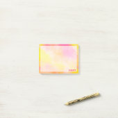 Abstracte kleurverloop Lichtgevende vreugde Post-it® Notes (Op bureau)