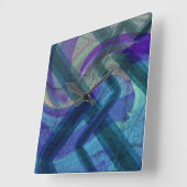 Abstracte klok voor industrieel landschap (Hoek)