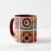 abstracte koffie mok (Voorkant links)