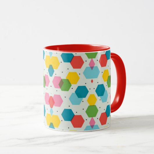 abstracte koffie mok (Voorkant rechts)