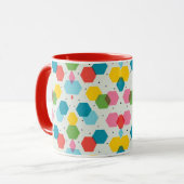 abstracte koffie mok (Voorkant links)