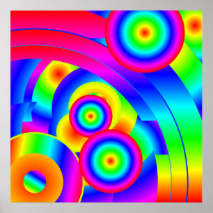 Abstracte Komeet Poster