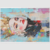 Abstracte Koningin decoupage Tissuepapier (Voorkant)