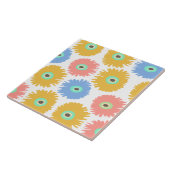 Abstracte koraalgeel tegeltje (Zijkant)