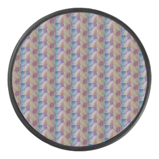 Abstracte koraalrif hockey puck (Voorkant)